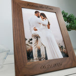 Couples Anniversary - Custom Engraved Wooden Frame - 004 2