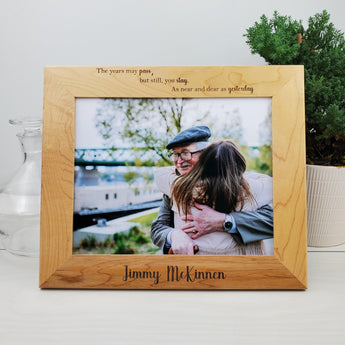 Memorial Gift - Custom Engraved Picture Frame - 074
