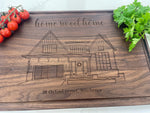 Personalized Cutting Board - Engraved Home Portrait 2