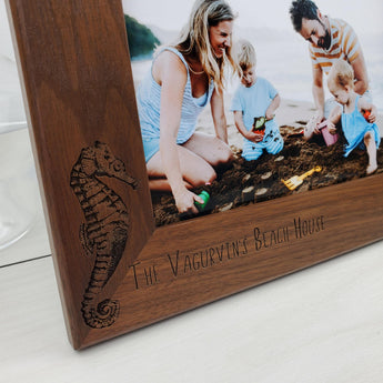 Seahorse - Custom Engraved Picture Frame - 089