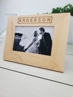 Family Name - Custom Engraved Picture Frame - 005 4