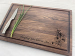 Bouquet of Lilies - Personalized Cutting Board - 308 1
