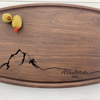 The Skier - Personalized Cutting Board - 301