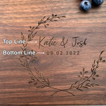 The Wreath - Personalized Cutting Board 13