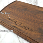 The Happy Couple - Personalized Cutting Board - 048 8