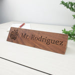 Best Teacher Ever - Personalized Wood Desk Block - 005 1