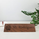 Best Teacher Ever - Personalized Wood Desk Block - 005 3