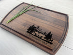 The Lake Front Mountain View - Personalized Cutting Board - 306 2