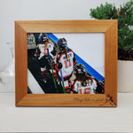 Female Hockey Player - Custom Engraved Picture Frame - 065 1
