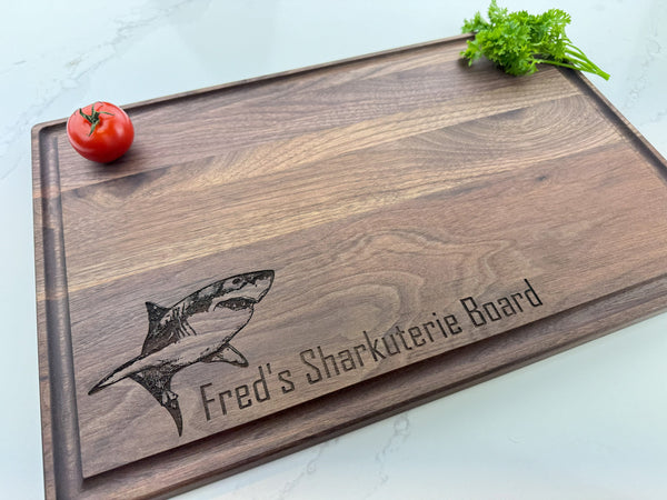 The SHARKuterie Board - Personalized Cutting Board - 581