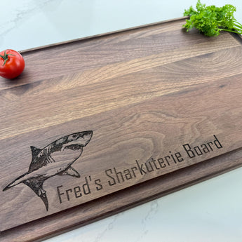 The SHARKuterie Board - Personalized Cutting Board - 581