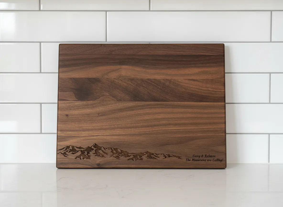 Personalized Cutting Board - The Mountains are Calling - 121