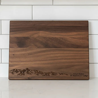 Personalized Cutting Board - The Mountains are Calling - 121