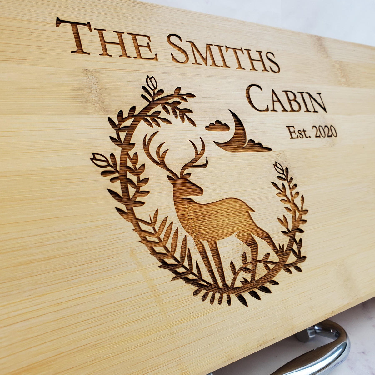 Personalized BBQ Tool Set with Engraved Bamboo Case
