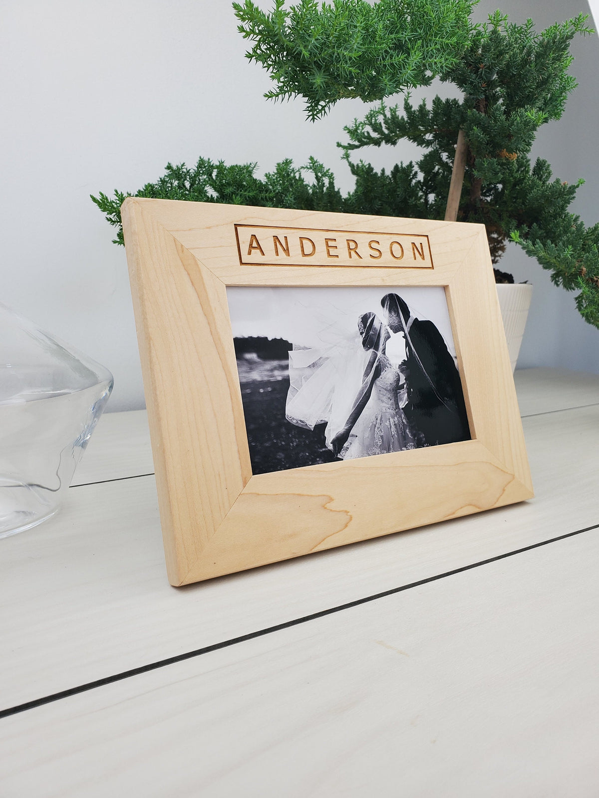 Family Name - Custom Engraved Picture Frame - 005