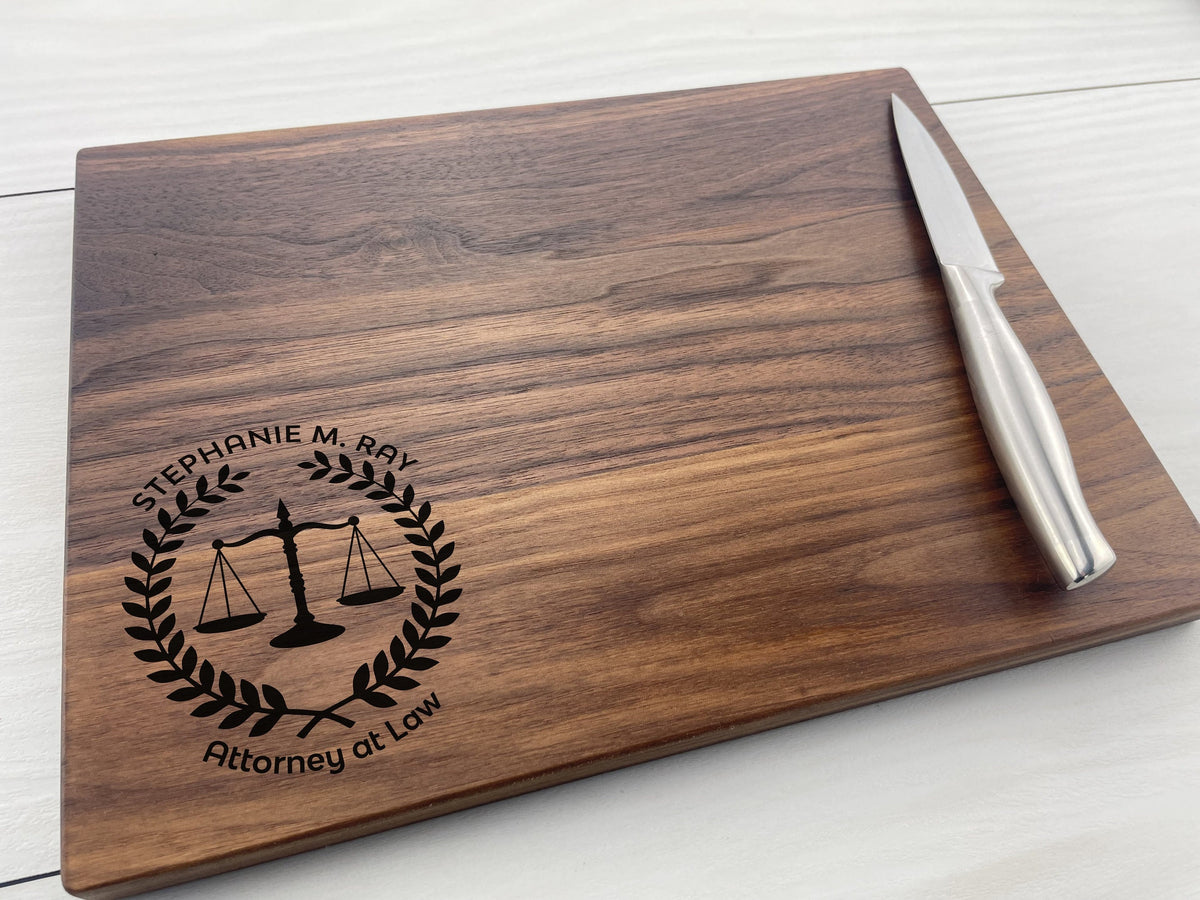 Scales of Justice - Personalized Cutting Board - 320