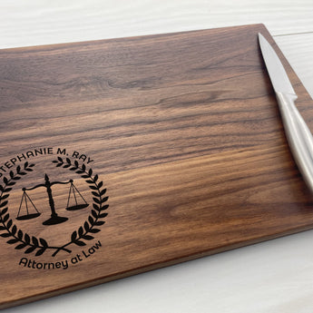 Scales of Justice - Personalized Cutting Board - 320