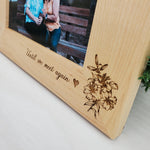 Lilies - Custom Engraved Picture Frame - 078 3