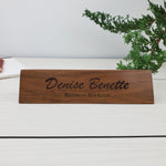Office Decor - Personalized Wood Desk Block - 001 3