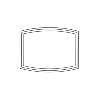 Arched Composite Board 12" x 9"