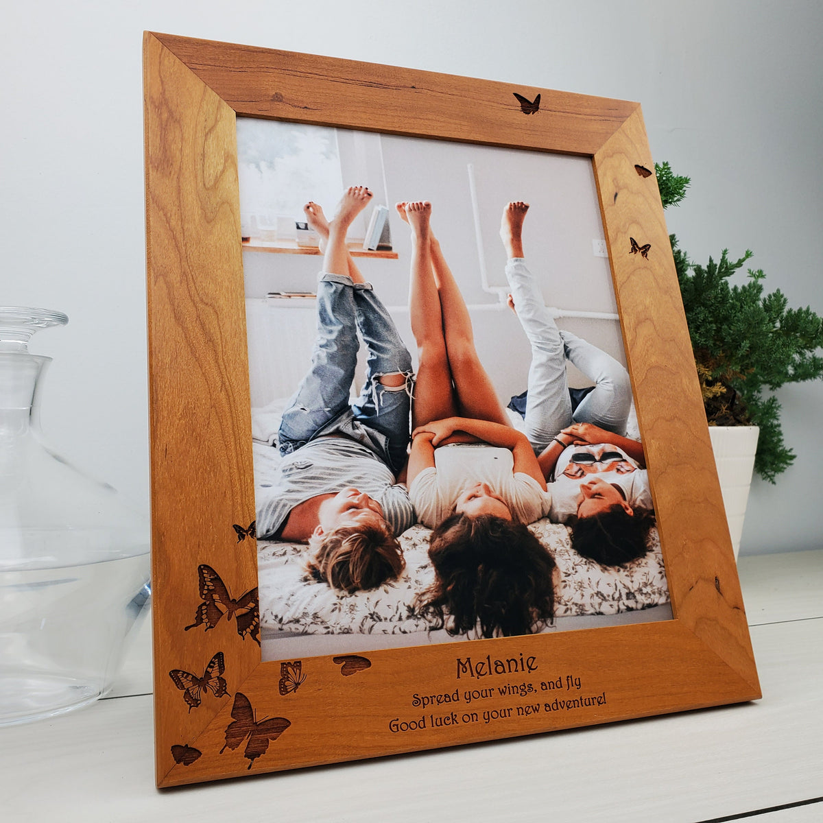 Butterflies - Custom Engraved Picture Frame - 041
