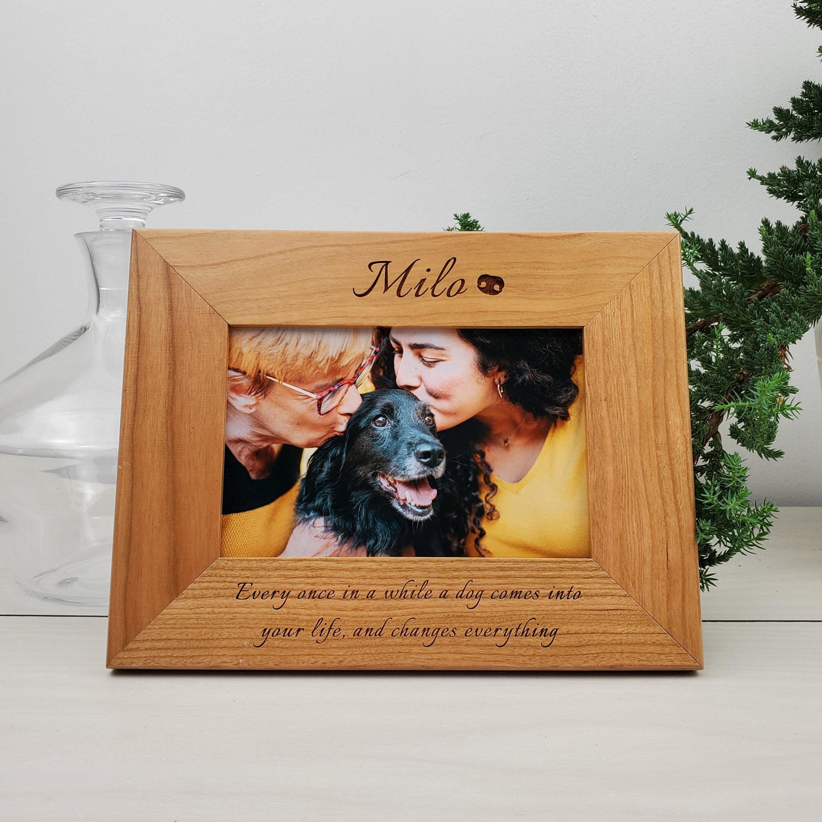 Dog Nose - Custom Engraved Picture Frame - 077