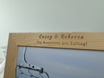The Mountains are Calling! - Custom Engraved Picture Frame - 054 3