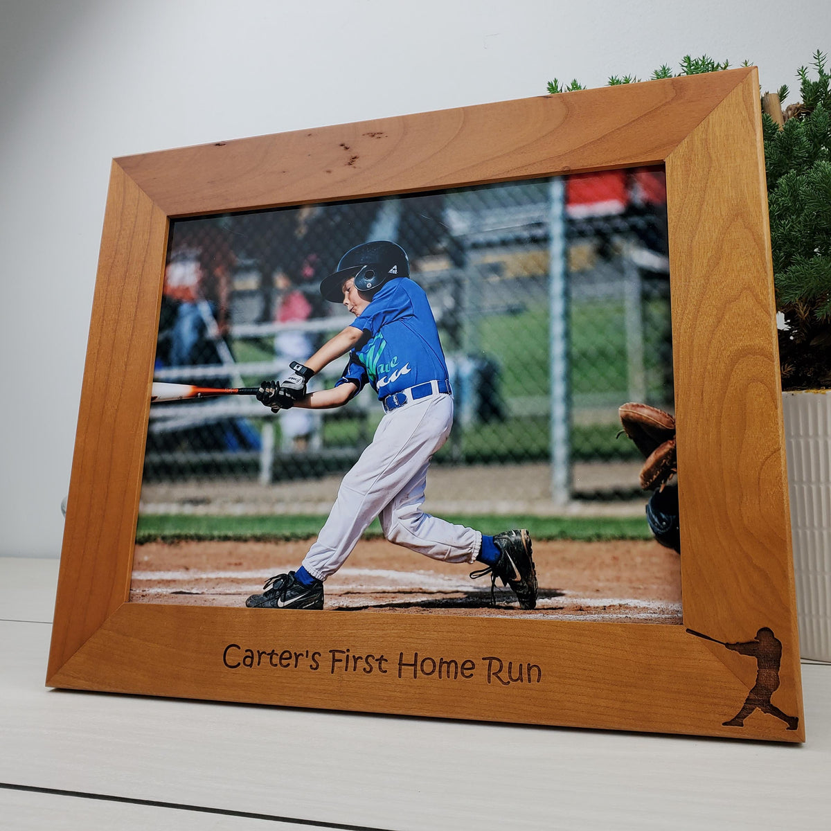 Baseball Lover - Custom Engraved Picture Frame - 067
