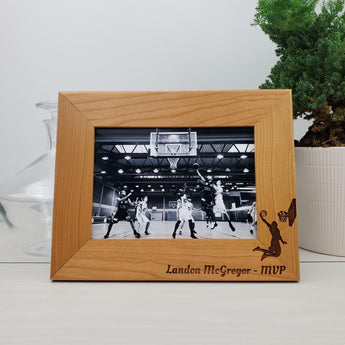 Basketball MVP - Custom Engraved Picture Frame - 061
