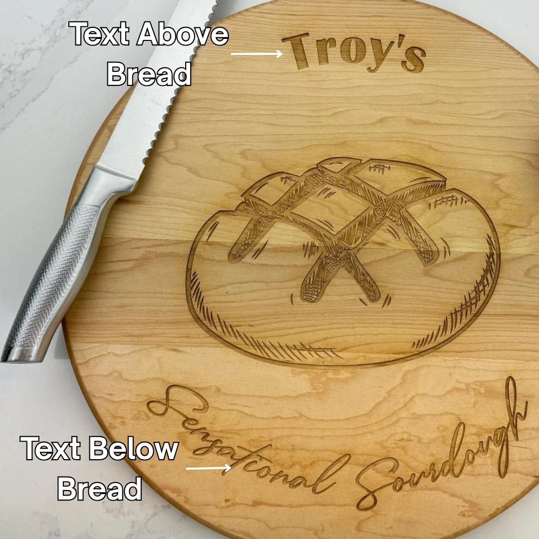 The Sourdough Baker - Personalized Circular Cutting Board