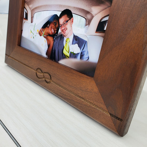 Tied the Knot - Custom Engraved Picture Frame - 011