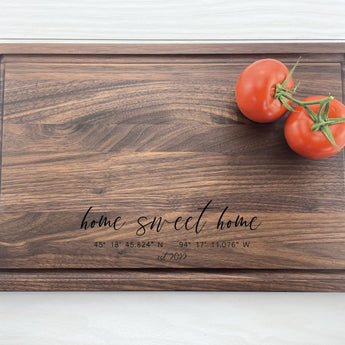 Home Coordinates - Personalized Cutting Board - 310