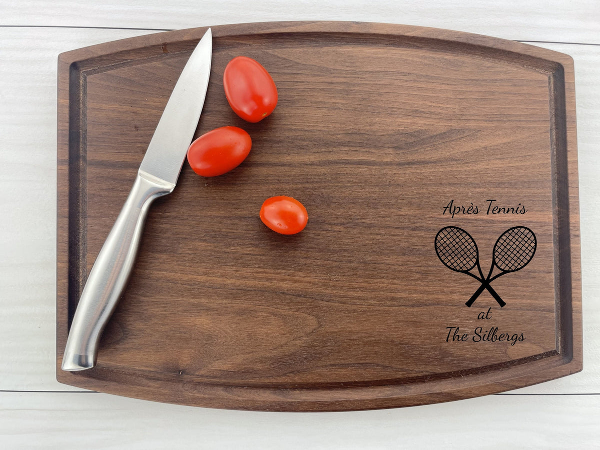 Tennis Rackets - Personalized Cutting Board - 318
