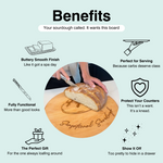 The Sourdough Baker - Personalized Circular Cutting Board 3
