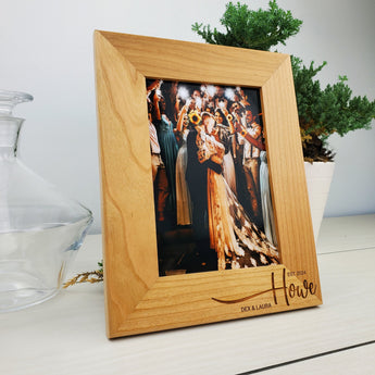 Wedding Anniversary - Custom Engraved Picture Frame - 012