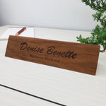 Office Decor - Personalized Wood Desk Block - 001 2