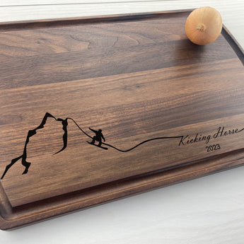 The Snowboarder - Personalized Cutting Board - 324