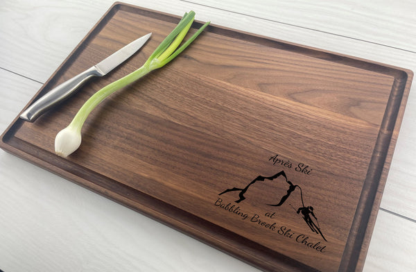 The Skier - Personalized Cutting Board - 323