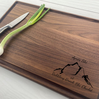 The Skier - Personalized Cutting Board - 323