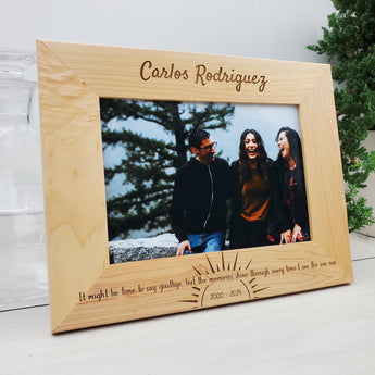 Sunshine - Custom Engraved Picture Frame - 075