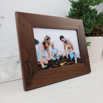 Seahorse - Custom Engraved Picture Frame - 089