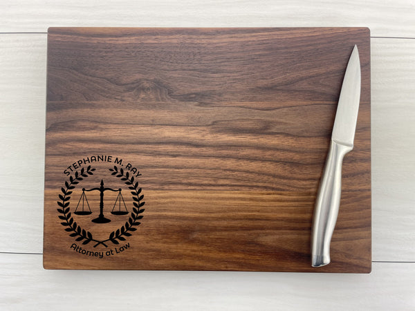 Scales of Justice - Personalized Cutting Board - 320