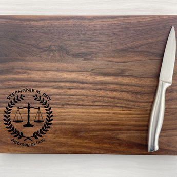 Scales of Justice - Personalized Cutting Board - 320