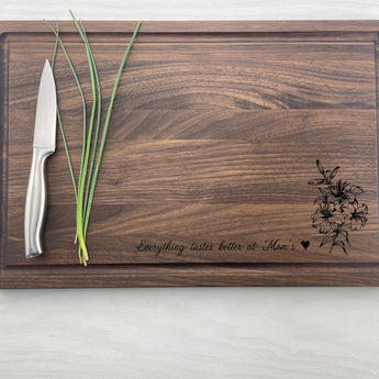 Bouquet of Lilies - Personalized Cutting Board - 308