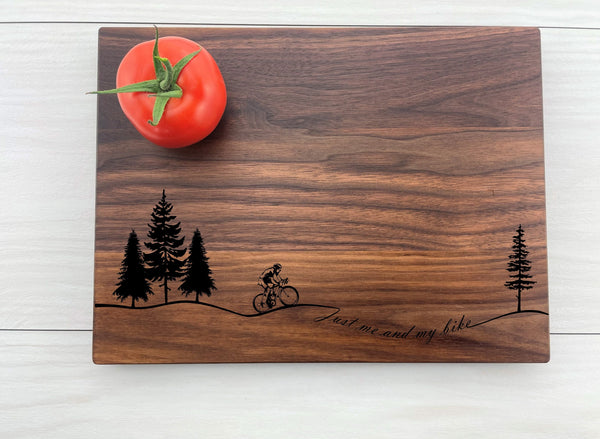 Male Biker - Personalized Cutting Board - 314