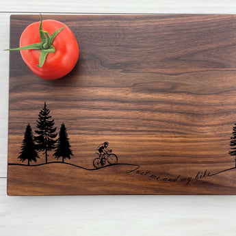 Male Biker - Personalized Cutting Board - 314