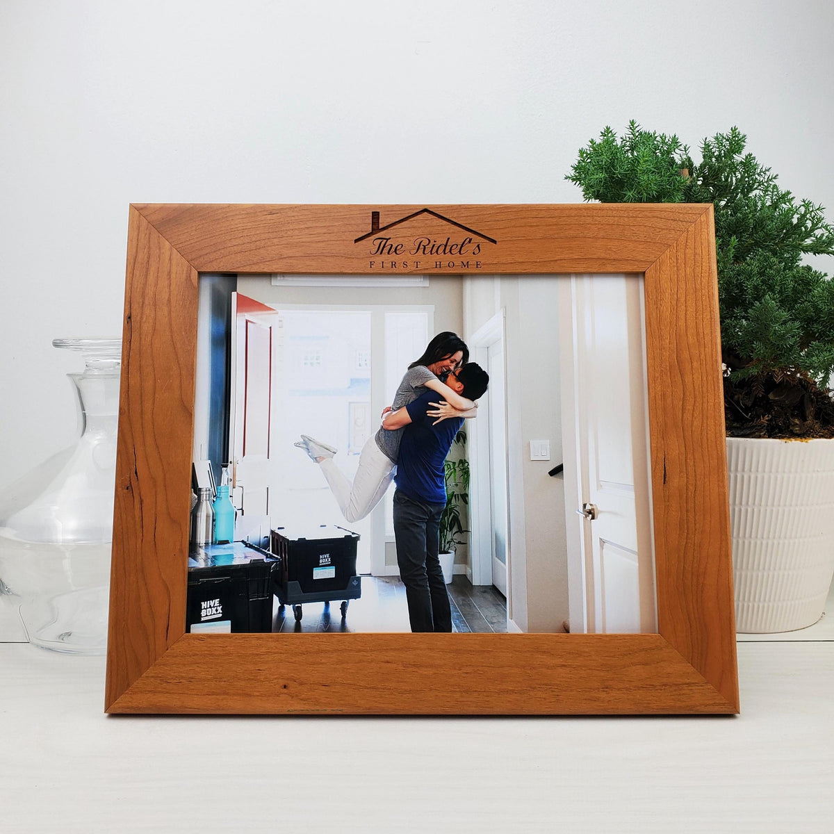 Housewarming Gift - Custom Engraved Picture Frame - 083