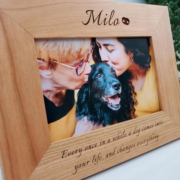 Dog Nose - Custom Engraved Picture Frame - 077