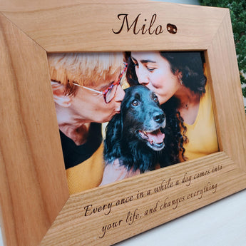 Dog Nose - Custom Engraved Picture Frame - 077