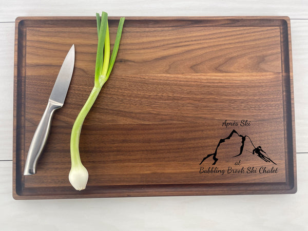 The Skier - Personalized Cutting Board - 323